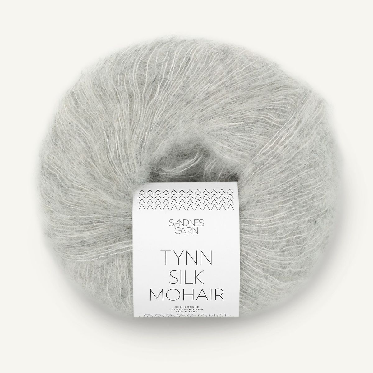 Tynn Silk Mohair - 1022 Lys Grå Melert