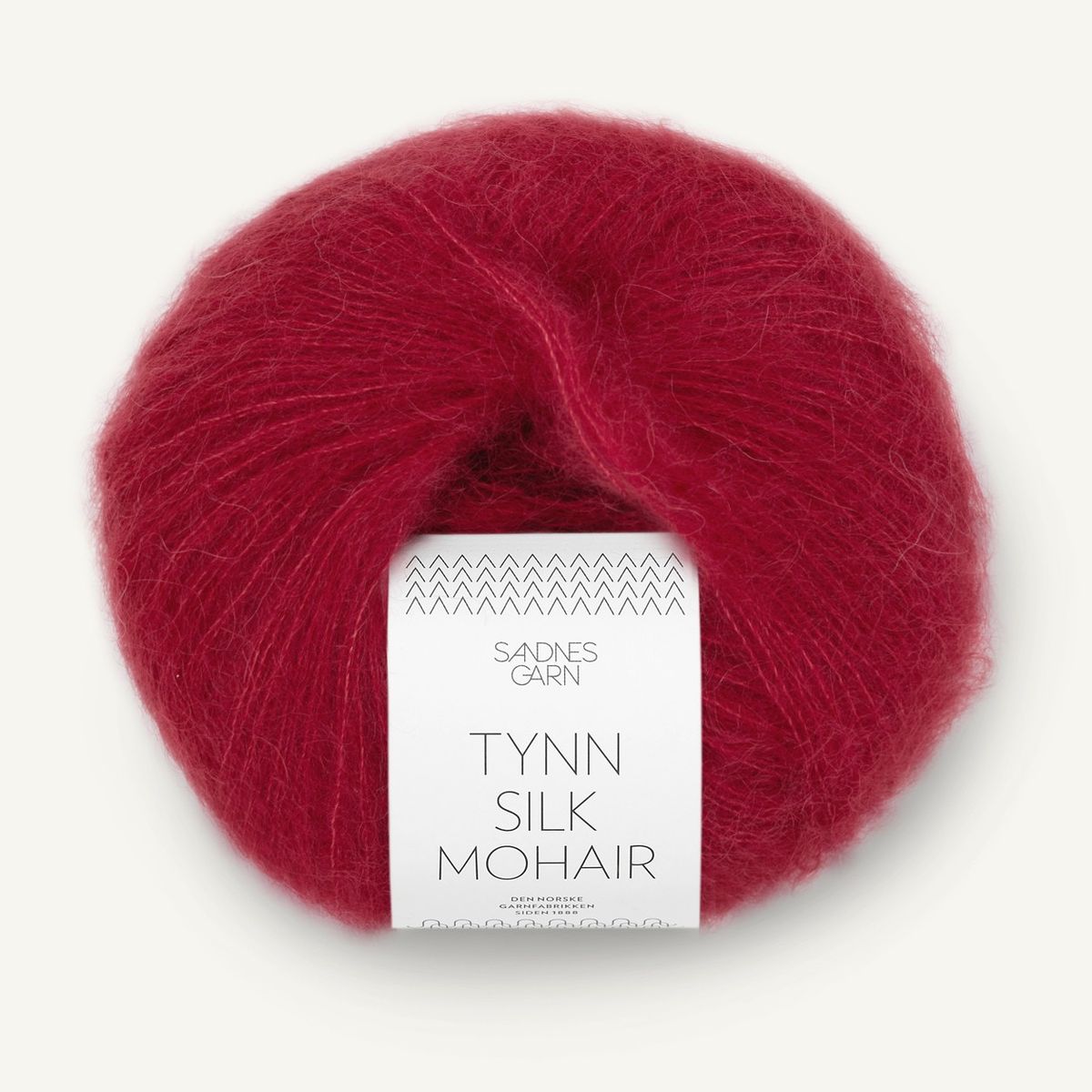 Tynn Silk Mohair - 4236 Dyp Rød