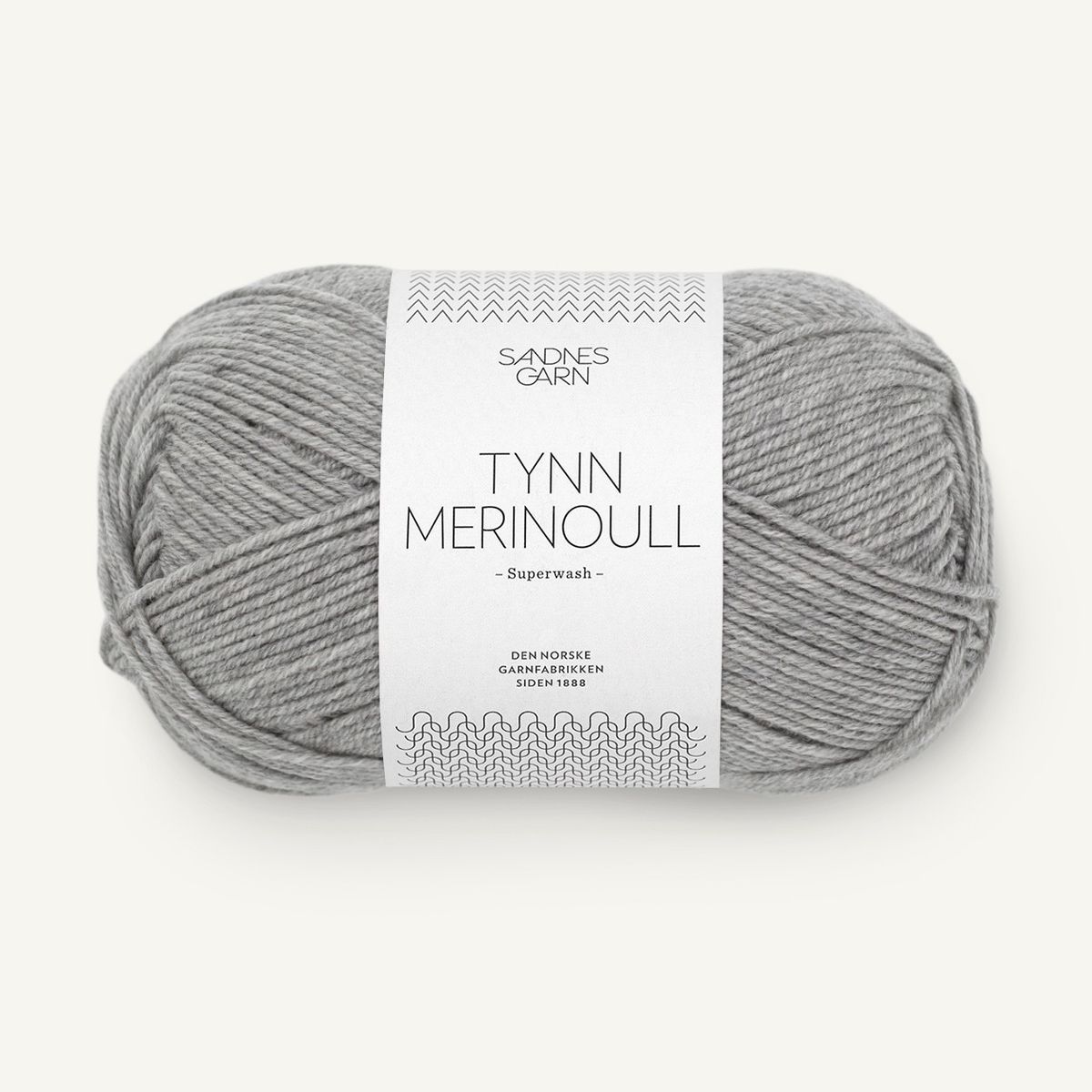 Tynn Merinoull - 1042 Gråmelert