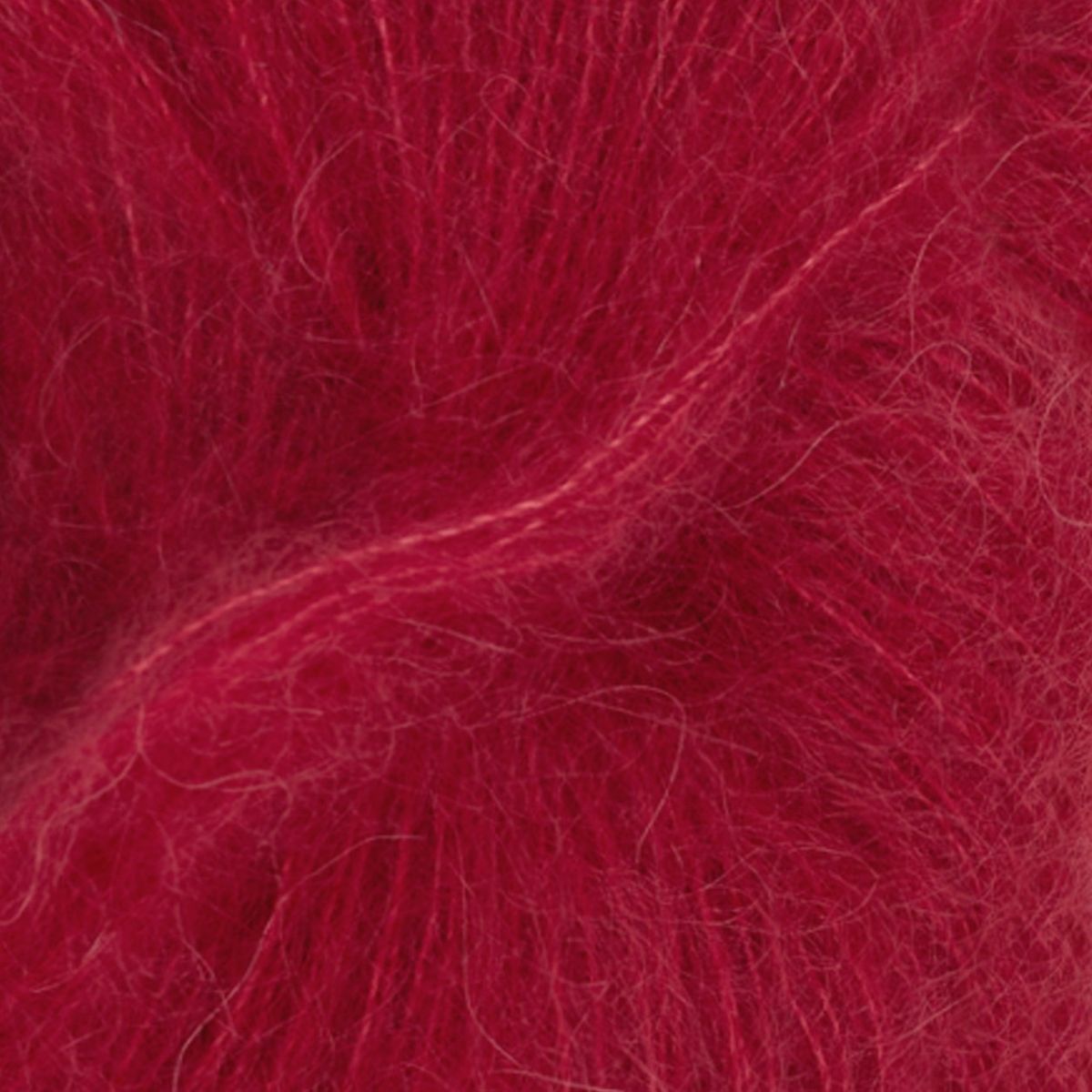 Tynn Silk Mohair - 4236 Dyp Rød